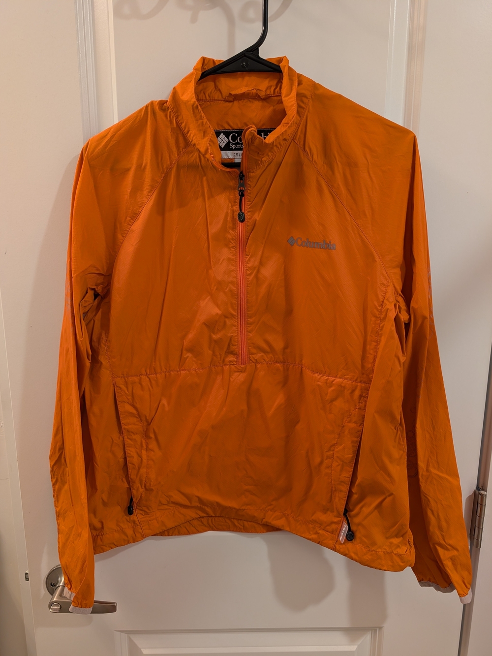Women's Orange Lightweight Packable Columbia Anorak Pullover